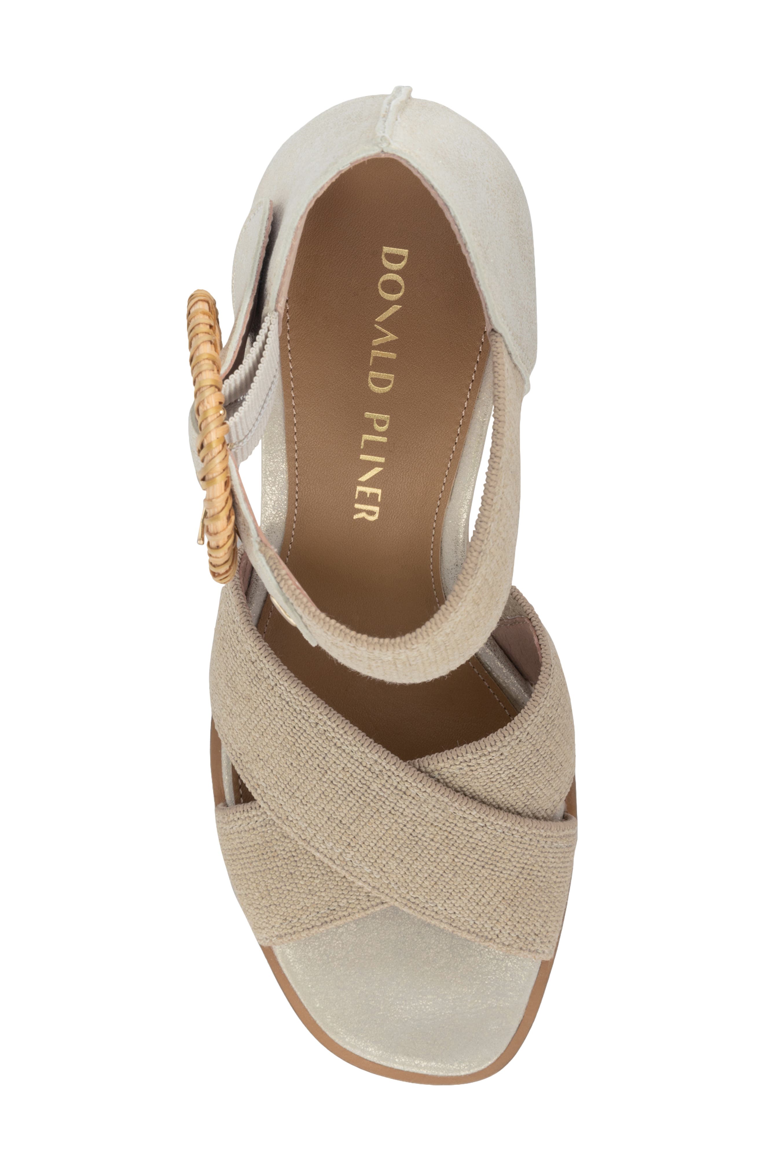 Donald Pliner Wedge Sandal, Alternate, color, Platino