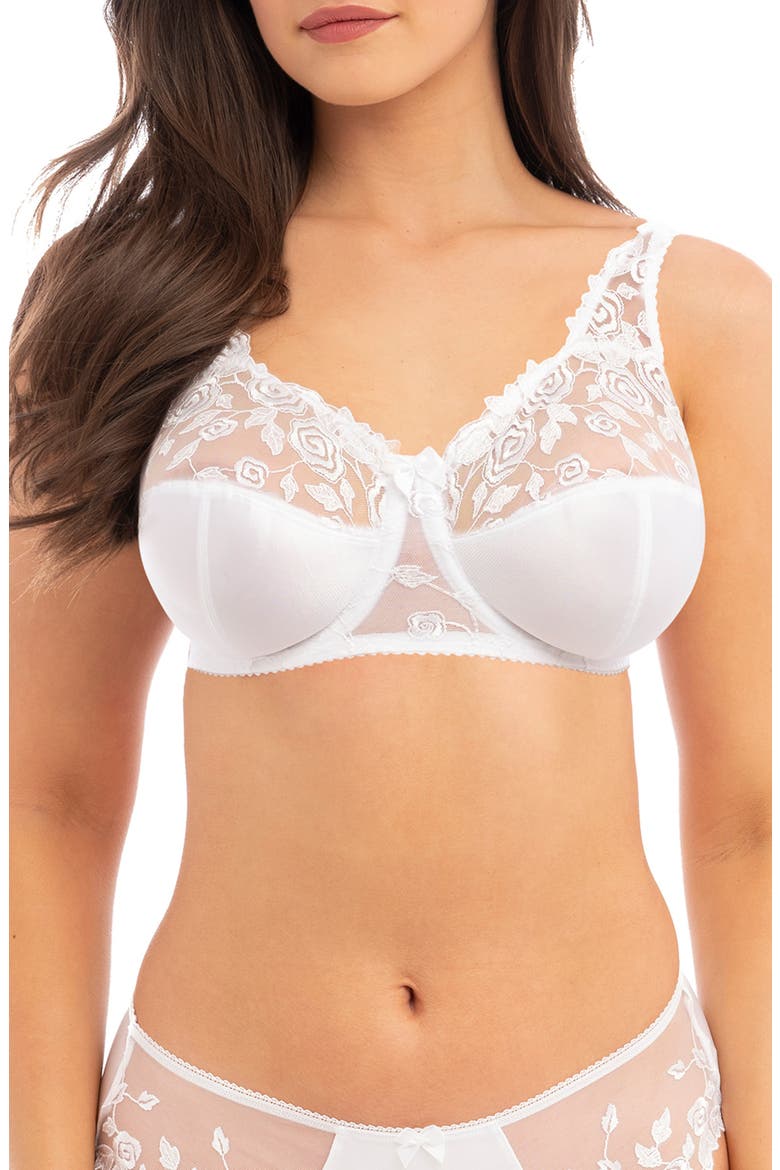 Bella Underwire Full Cup Bra, Main, color, WHITE