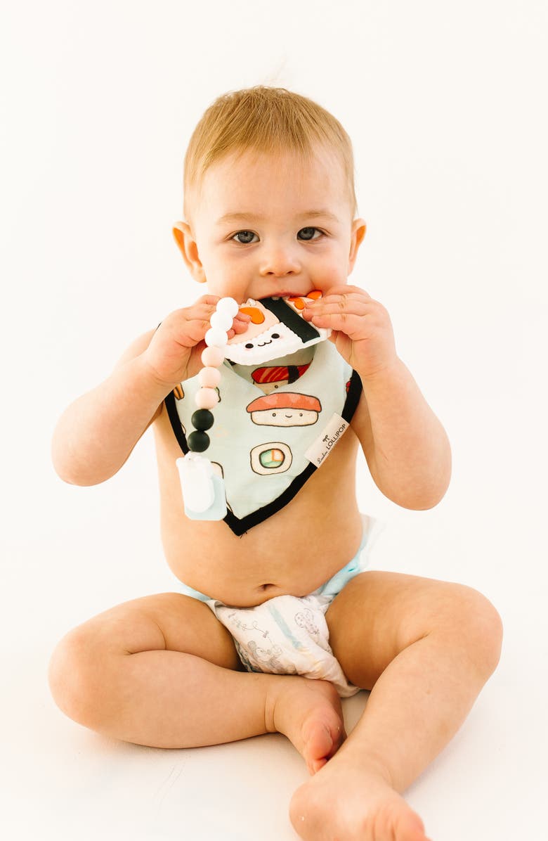 Loulou Lollipop Ebi Teething Toy & Holder, Alternate, color, Multi