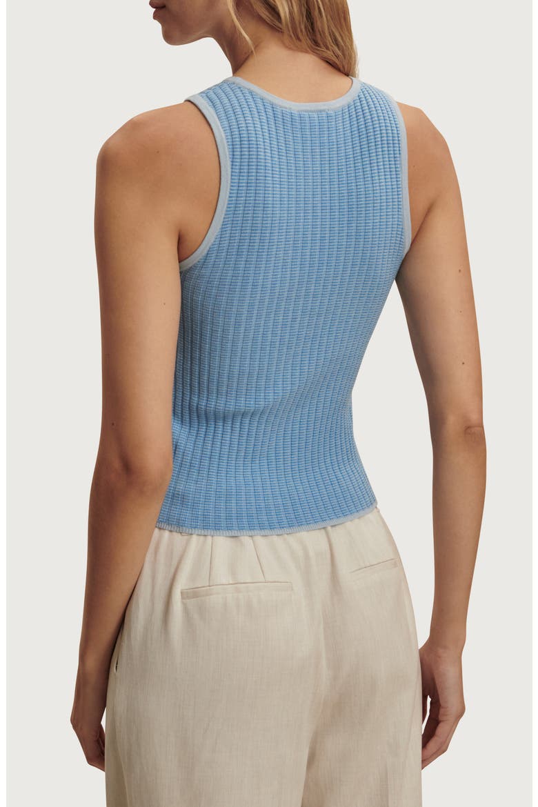 Hanson Rib Knit Tank, Alternate, color, MIST BLUE