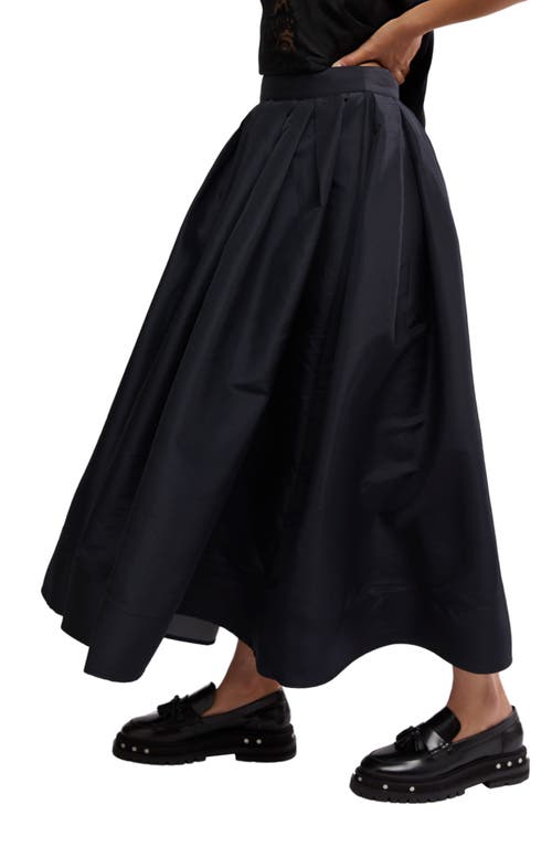 Shop Free People Emilia Crinkle Skirt In Black