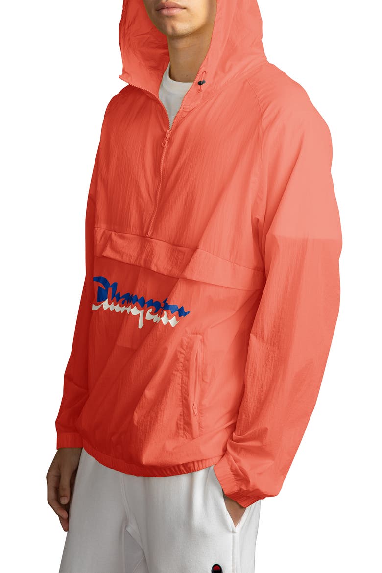 Manorak Packable Jacket, Alternate, color, GROOVY PAPAYA