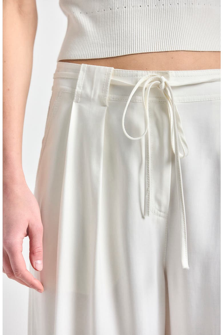 Archer Pleat Front Wide Leg Pants, Alternate, color, MARSHMALLOW