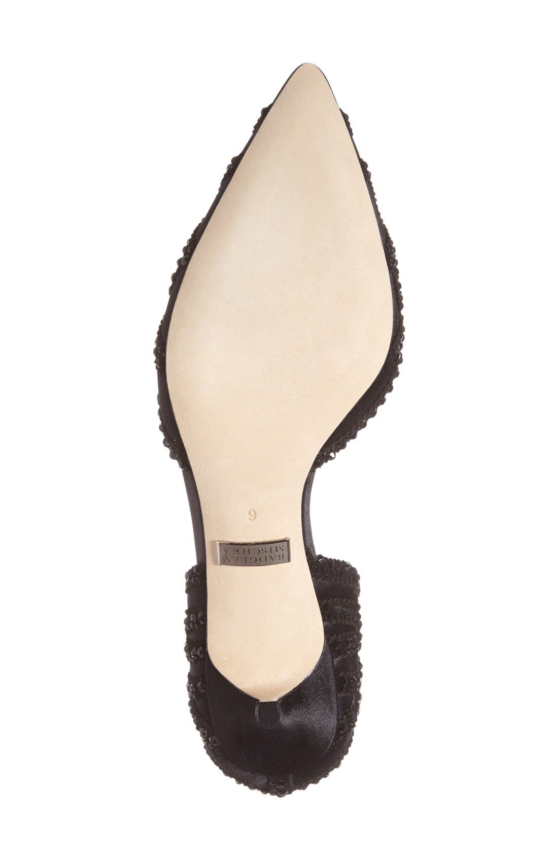 Ginny d'Orsay Pointed Toe Pump - Wide Width Available, Alternate, color, BLACK SATIN