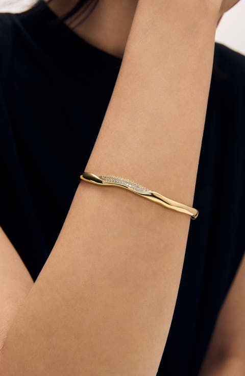 White Topaz Cuff Bracelet