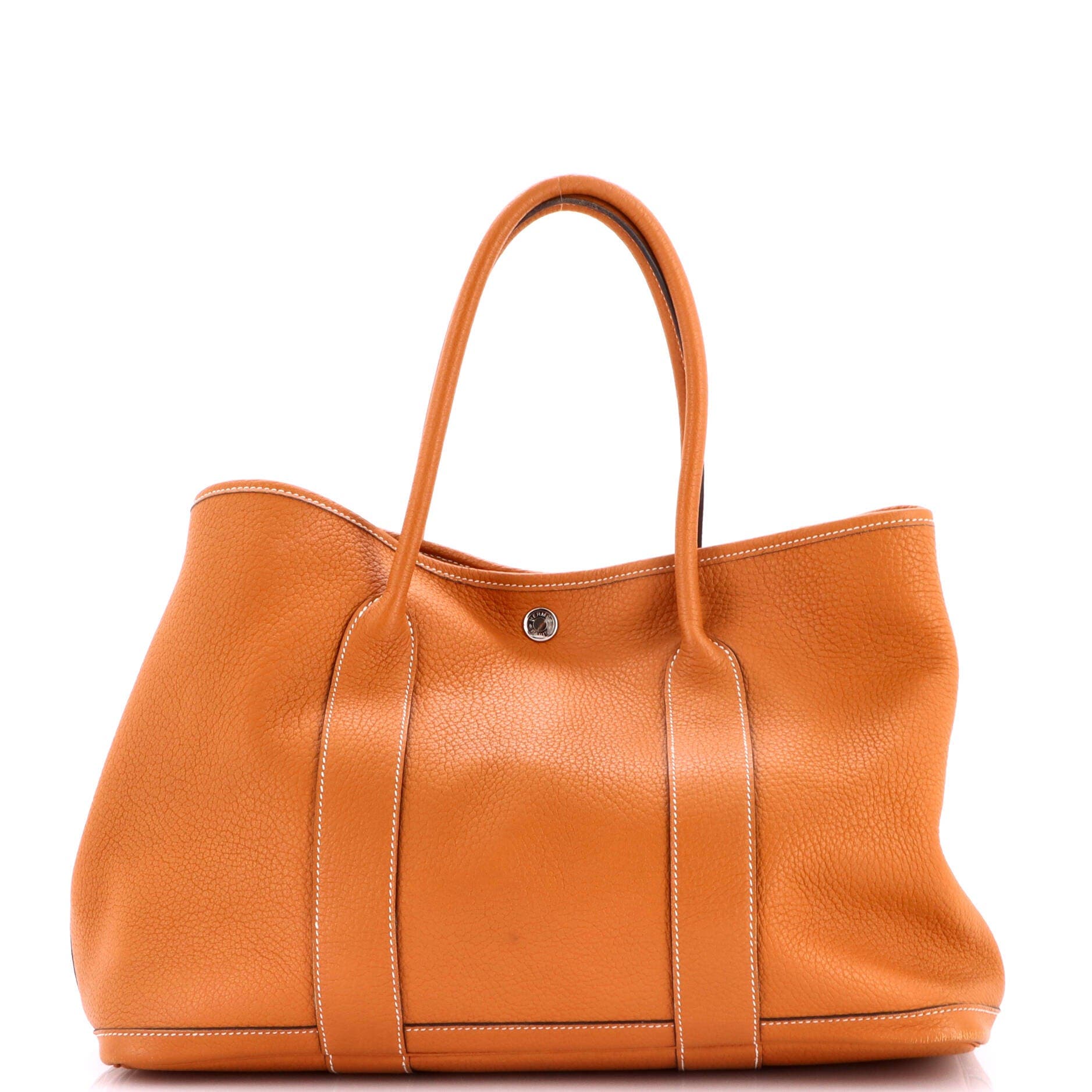 Garden Party Tote Leather 36, Main, color, Brown
