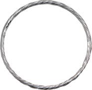 Argento Vivo Sterling Silver Twisted Bangle Bracelet