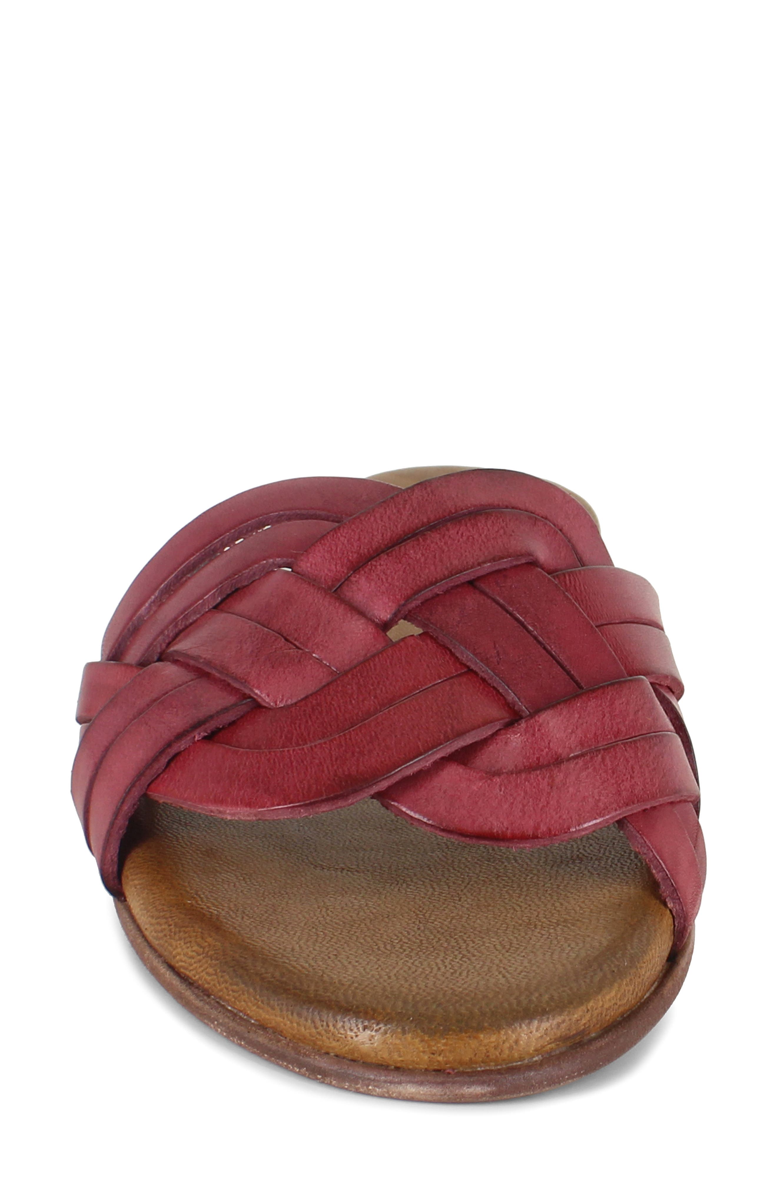 Arutzy Slide Sandal, Alternate, color, WINE LEATHER