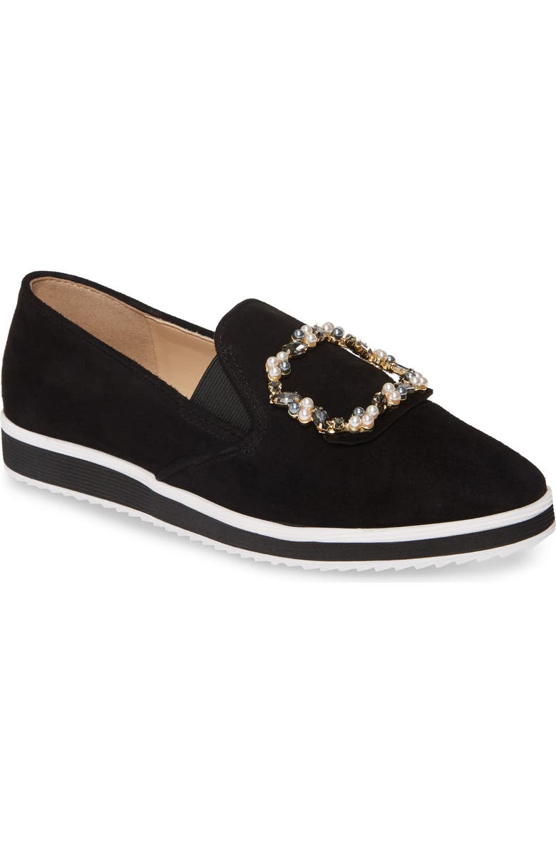 KARL LAGERFELD PARIS Embellished Slip-On Sneaker, Main, color,