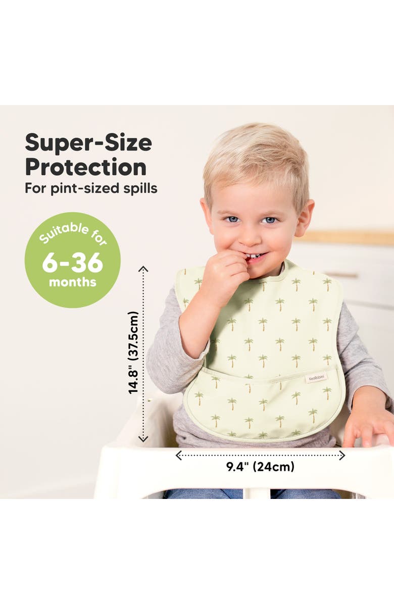 KeaBabies 3-Pack Presto Waterproof Bibs, Alternate, color, Roarsome