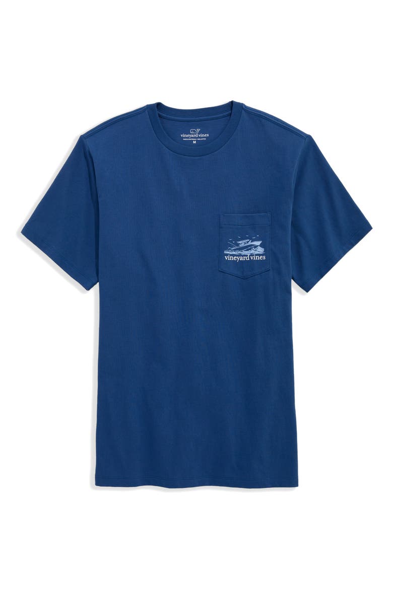 Sea ya Later Pocket Graphic T-Shirt, Main, color, MOONSHINE