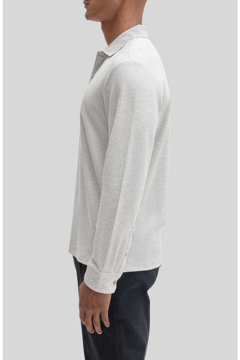Cayman Long Sleeve Polo, Alternate, color, LUNAR ROCK