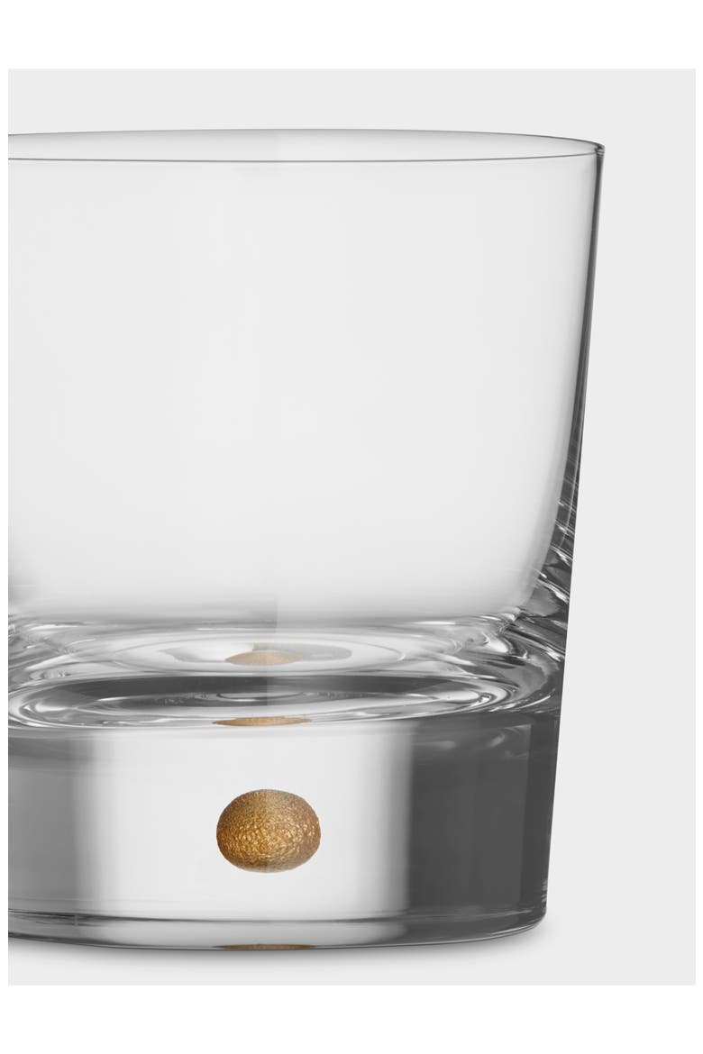 Intermezzo Gold Set of 2 Double Old Fashioned Glasses, Alternate, color, GOLD