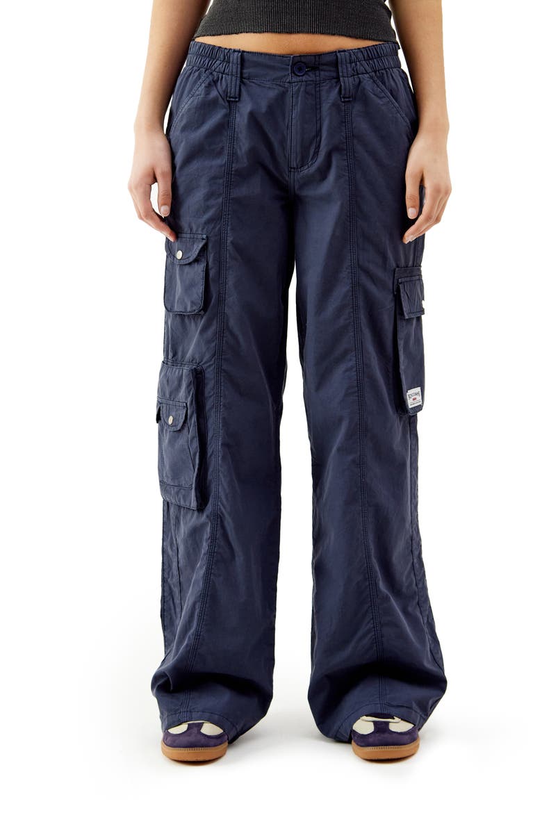 Y2K Cotton Cargo Pants, Main, color, MIDNIGHT BLUE