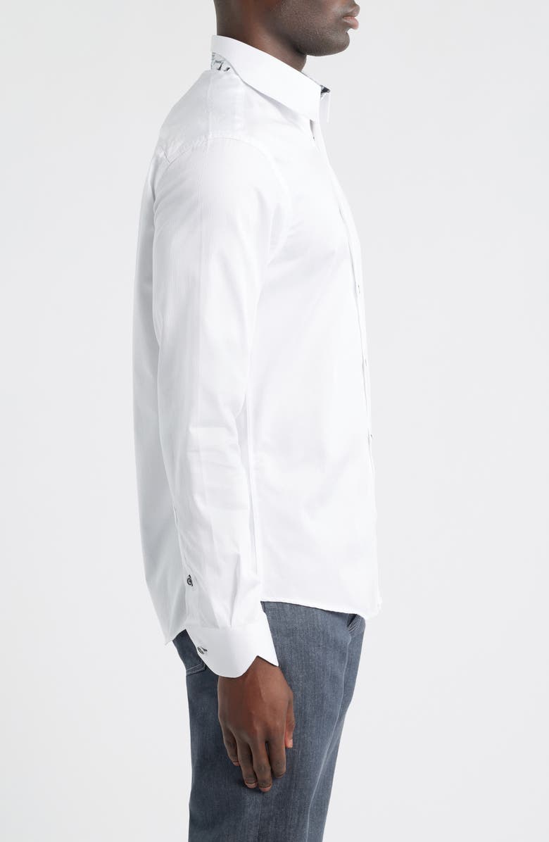 Siragusa Sinai Collection Luxe Cotton Dress Shirt, Alternate, color, White