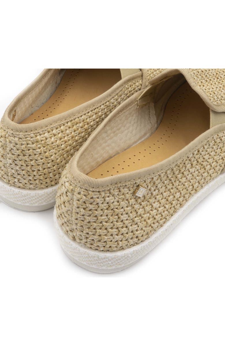 Rivieras Raffia Slip-On Loafer, Alternate, color, Beige