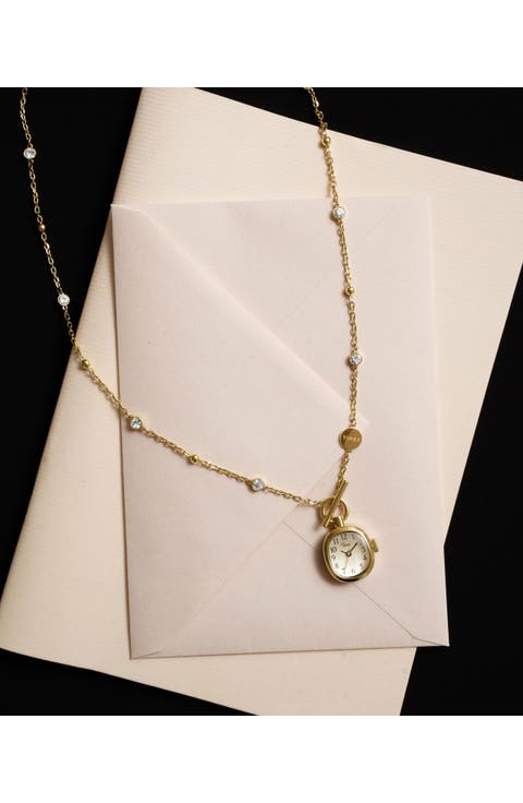 Mini Cavatina Pendant Necklace Watch, 17mm x 25mm