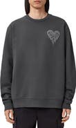 AllSaints Trip Crewneck Cotton Sweatshirt