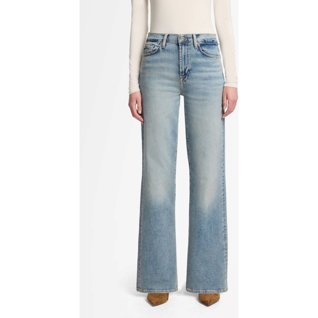 7 For All Mankind Alexa High Waist Straight Leg Jeans In Blue