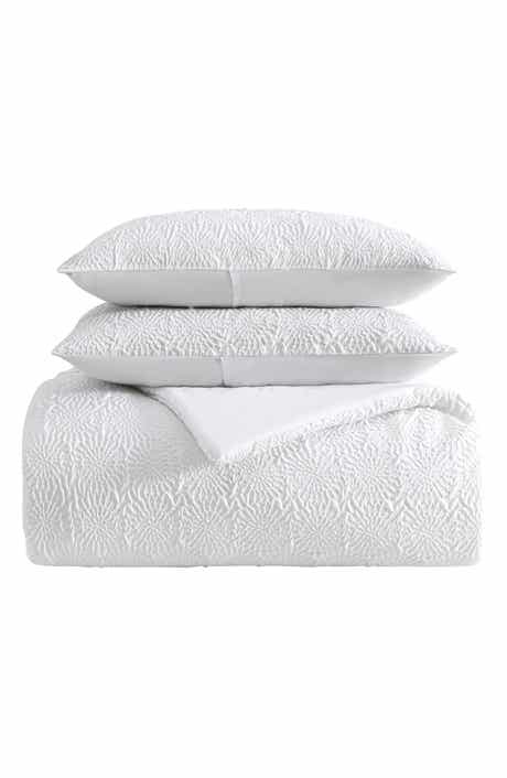 Sunflower Embossed Microfiber Comforter, Sheets & Throw Set
