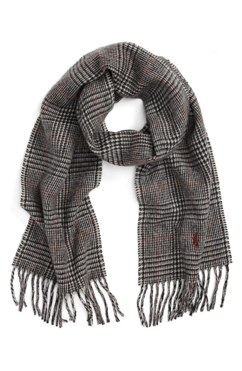 Polo Ralph Lauren Reversible Wool Blend Scarf, Main, color, 