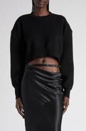 TOM FORD Sculptural Double Face Virgin Wool Blend Crop Sweater
