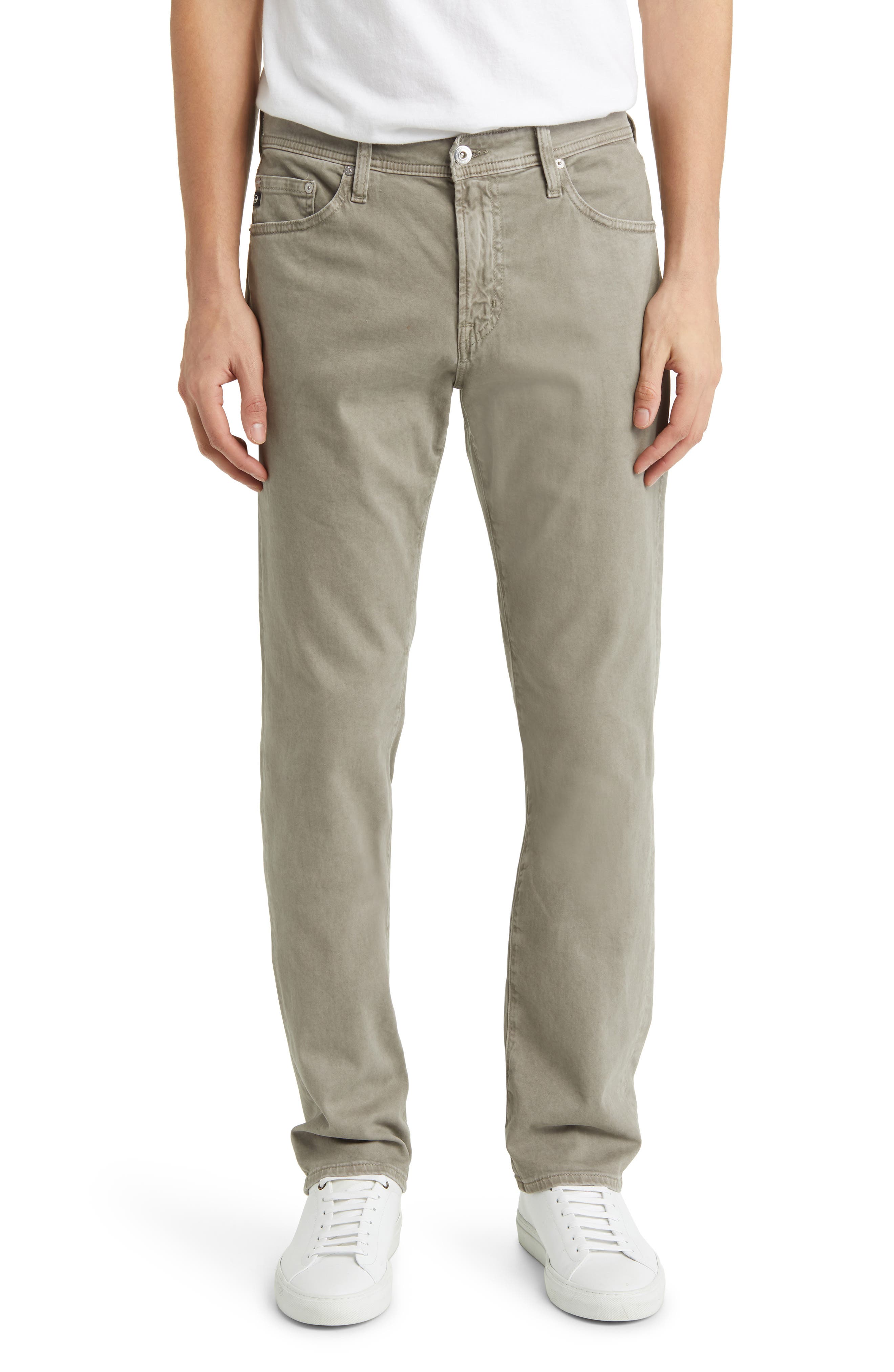 Мужские AG Everett Stretch Sateen Slim Straight Pants
