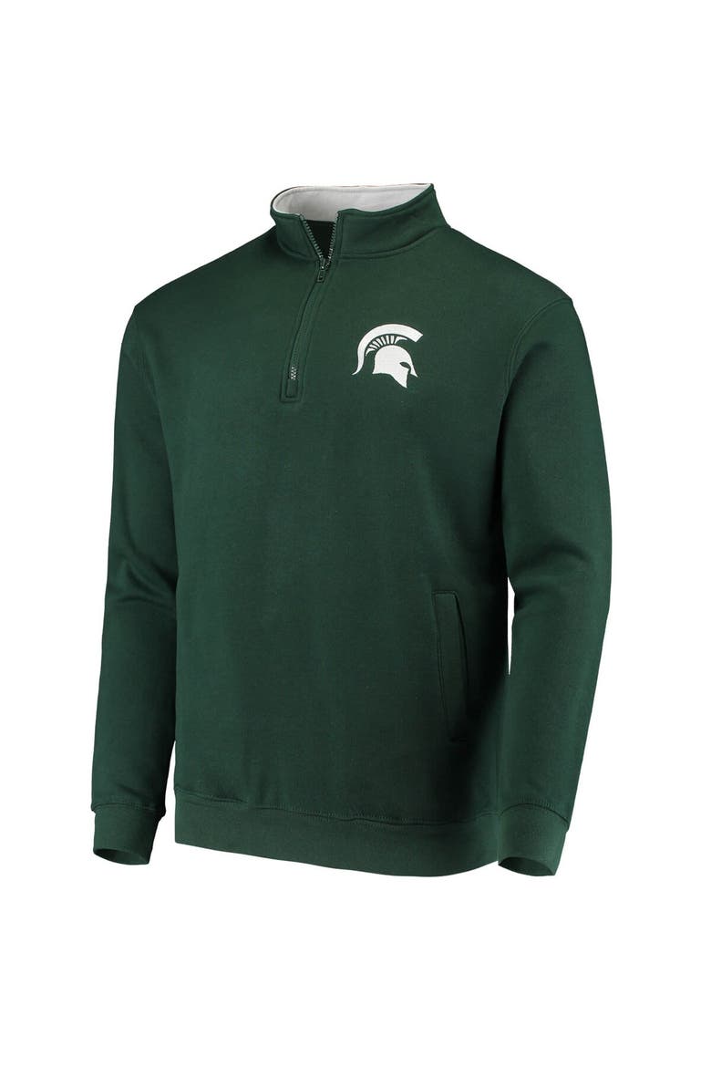 Men's Colosseum Green Michigan State Spartans Tortugas Logo Quarter-Zip Jacket, Alternate, color, Green