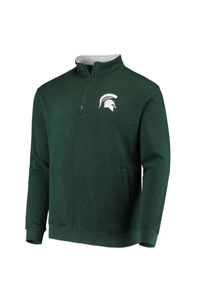 COLOSSEUM Men's Colosseum Green Michigan State Spartans Tortugas Logo Quarter-Zip Jacket, Alternate, color, Green