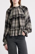 Treasure & Bond Long Sleeve Plaid Woven Shirt