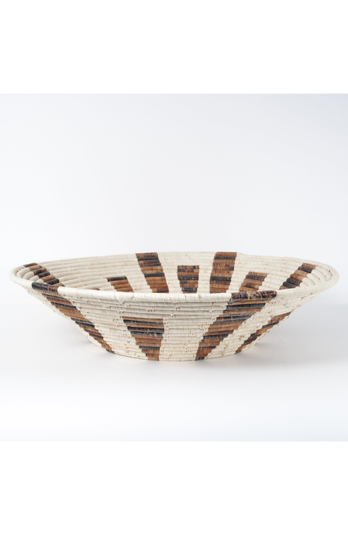 Maadili Collective Extra Large Warp Speed Basket ~ Banana Fiber In Brown & Natural Fiber