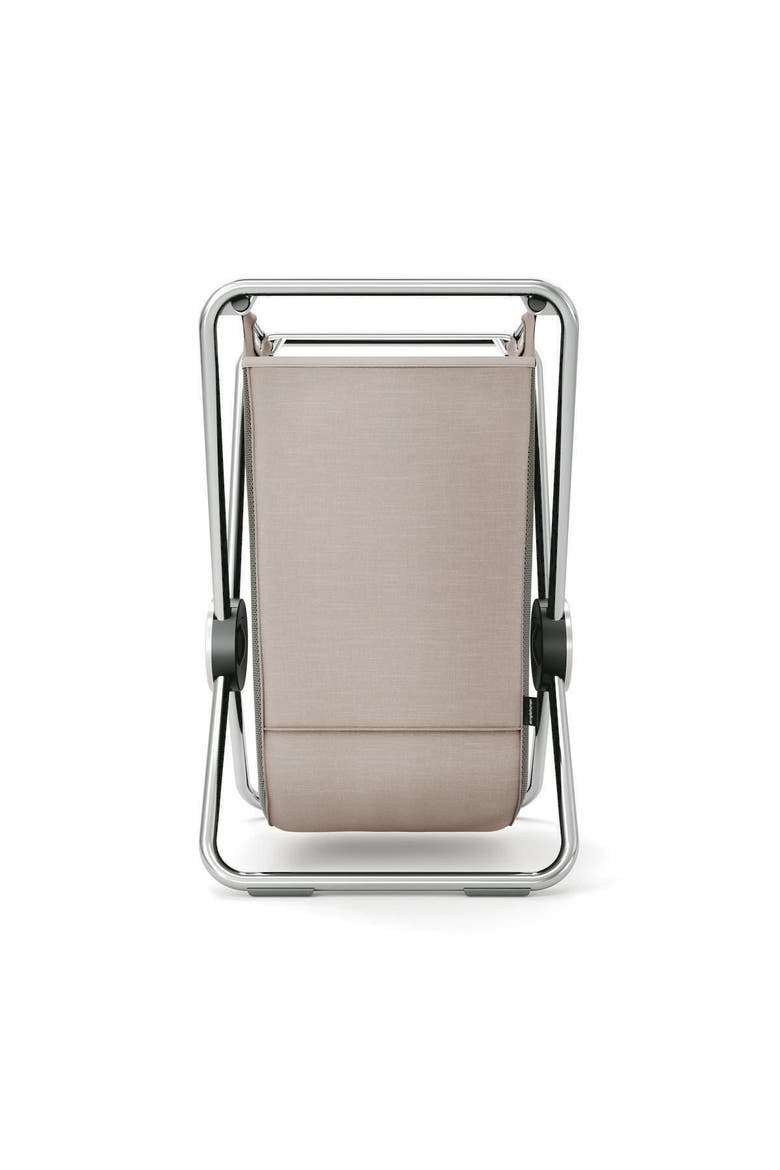single x-frame laundry hamper with heavy-gauge steel frame, Alternate, color, Chrome