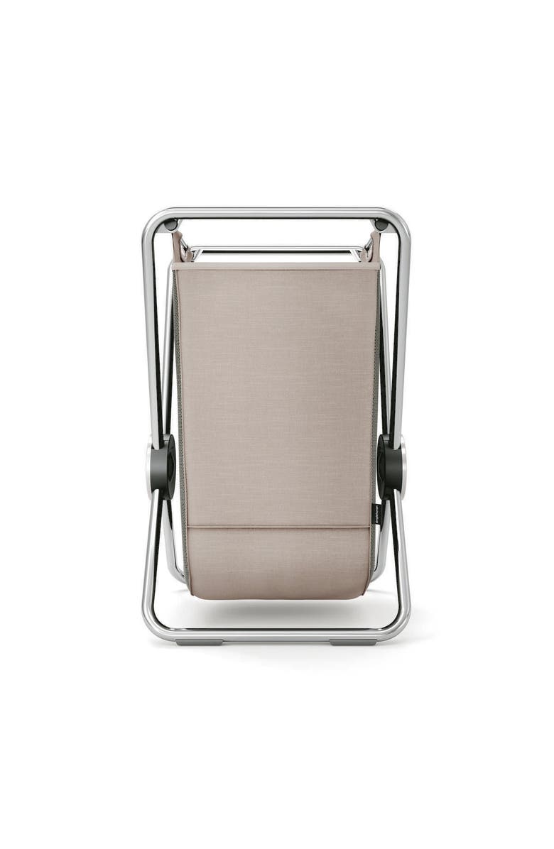 simplehuman single x-frame laundry hamper with heavy-gauge steel frame, Alternate, color, Chrome