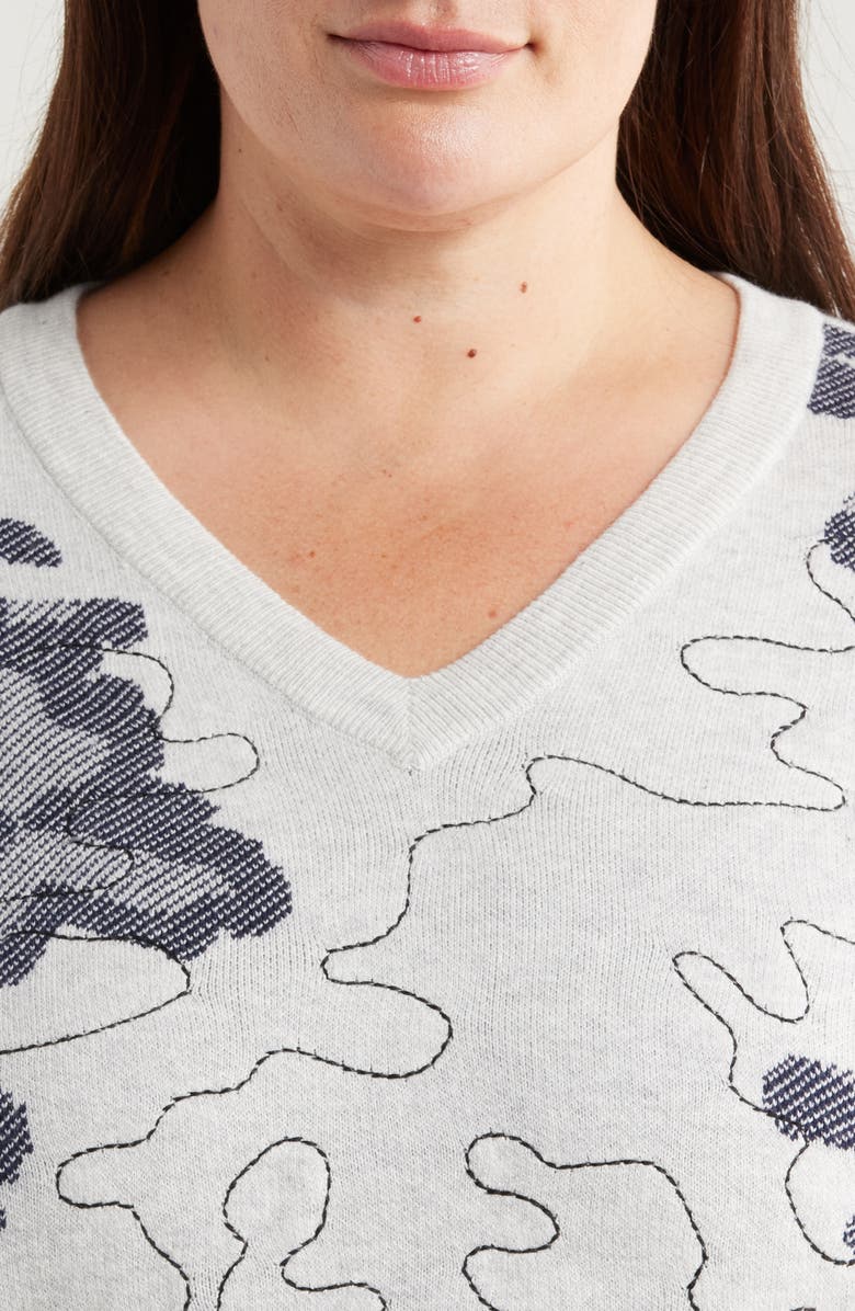 NIC+ZOE Direction Drift Cotton Blend Sweater, Alternate, color,