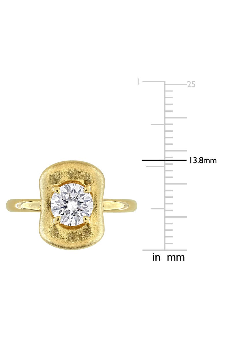 Created Moissanite Solitaire Ring, Alternate, color, GOLD