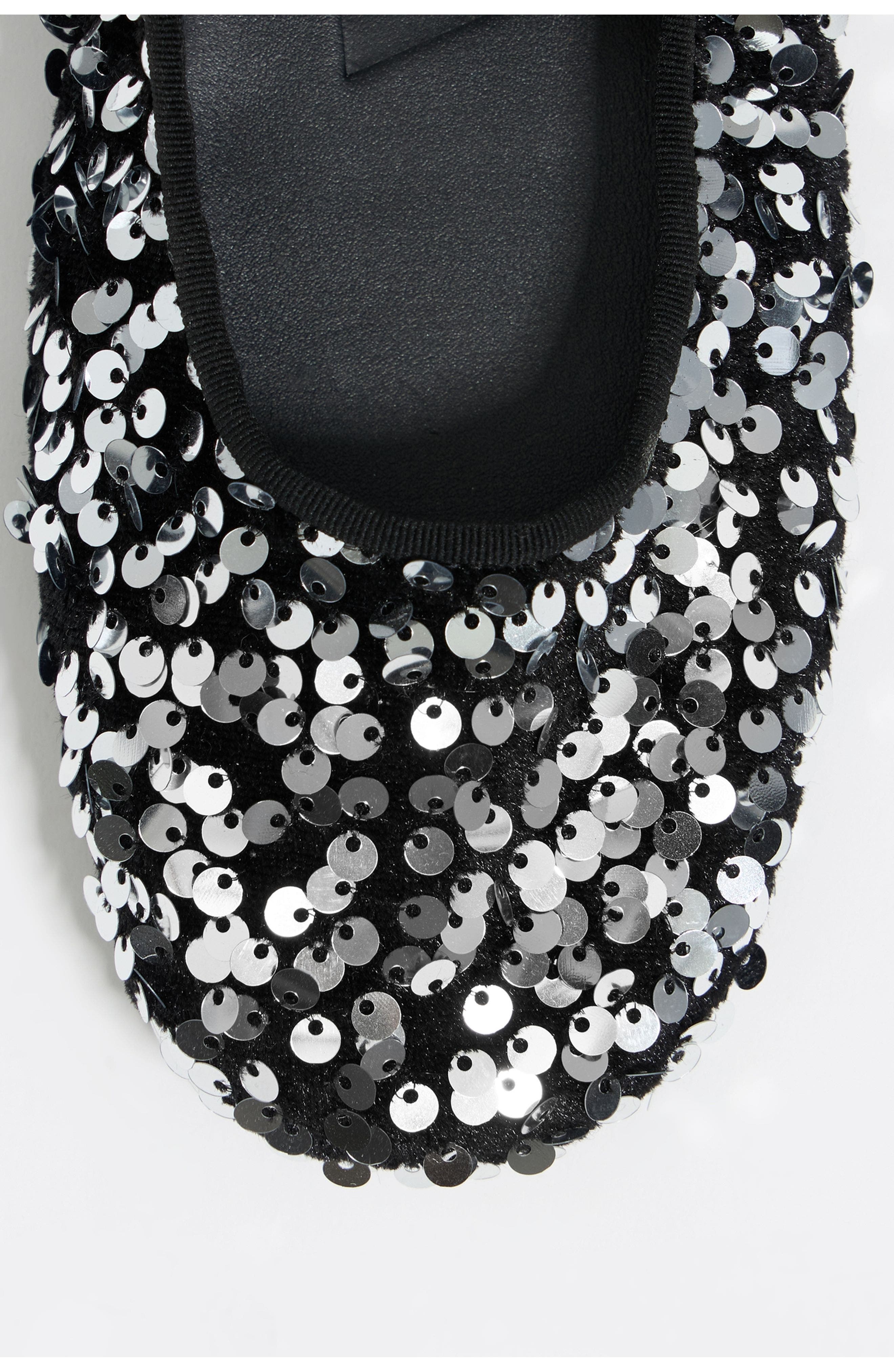 Bimba y Lola Sequin Ballerina, Alternate, color, Silver