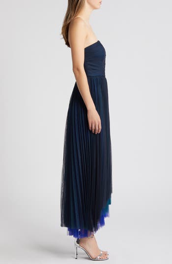 Chelsea28 Smocked Strapless Tulle Cocktail Dress Nordstrom