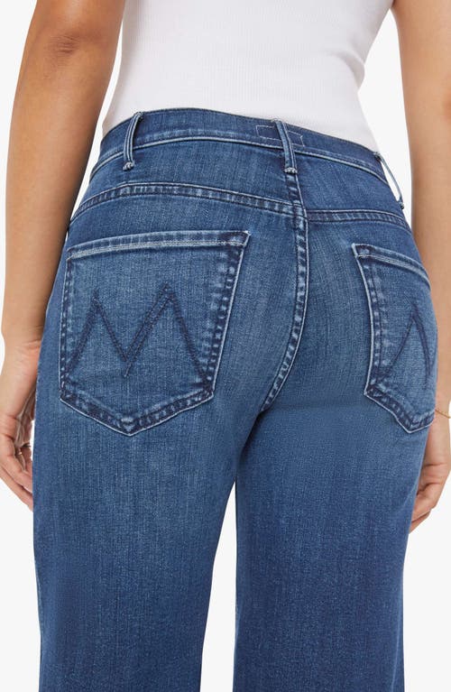 Mother Lil Tomcat Roller Skimp High Rise Ankle Jeans In Perfectly Imperfect In Blue