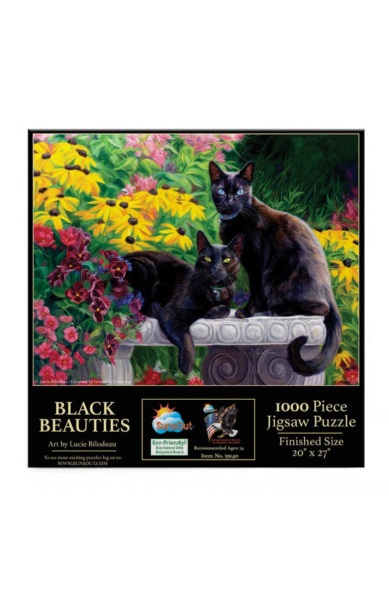 Sunsout Black Beauties 1000 piece Jigsaw Puzzle for Adults, Alternate, color, Multicolor
