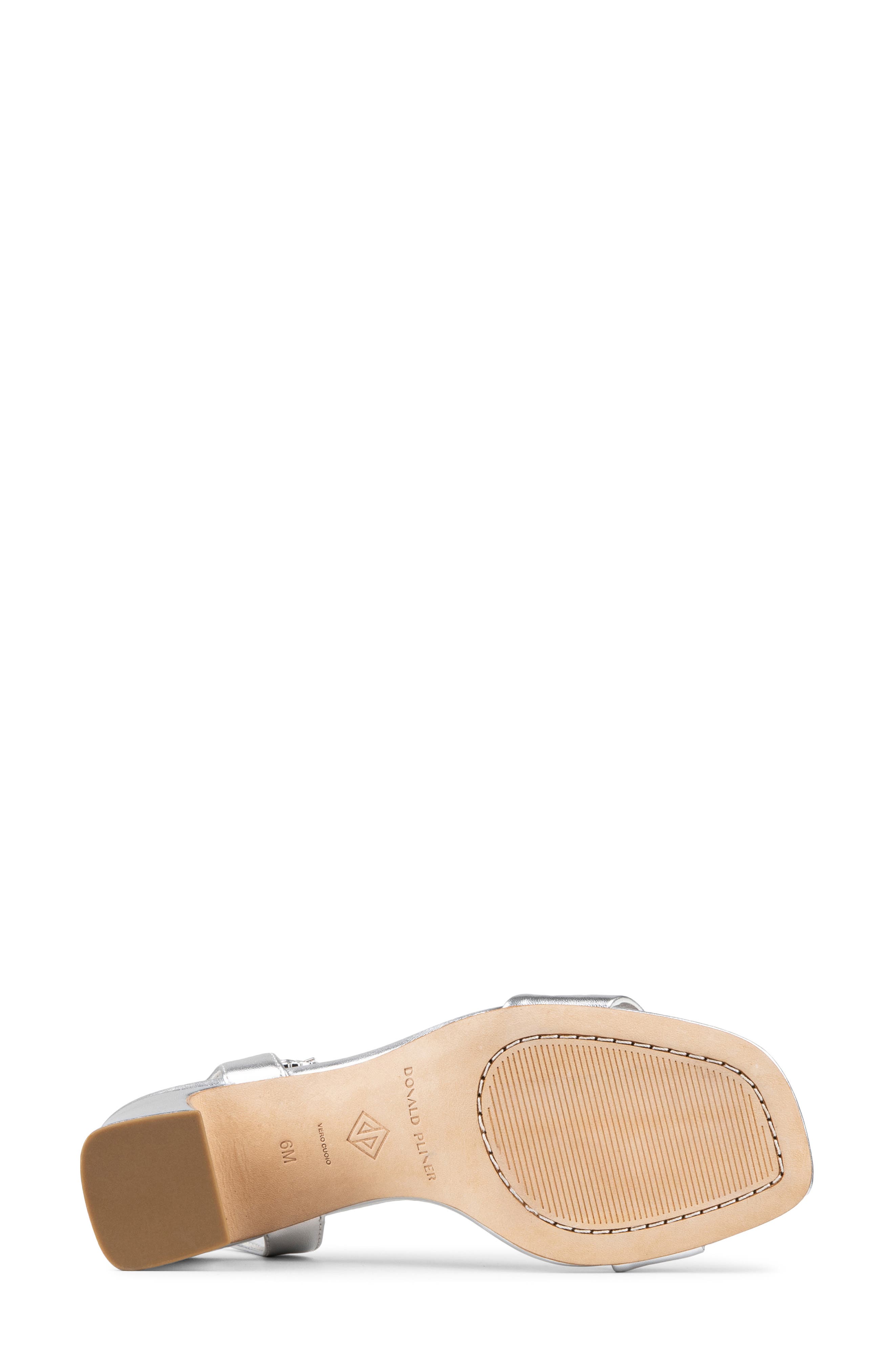 Donald Pliner Ankle Strap Sandal, Alternate, color, Silver