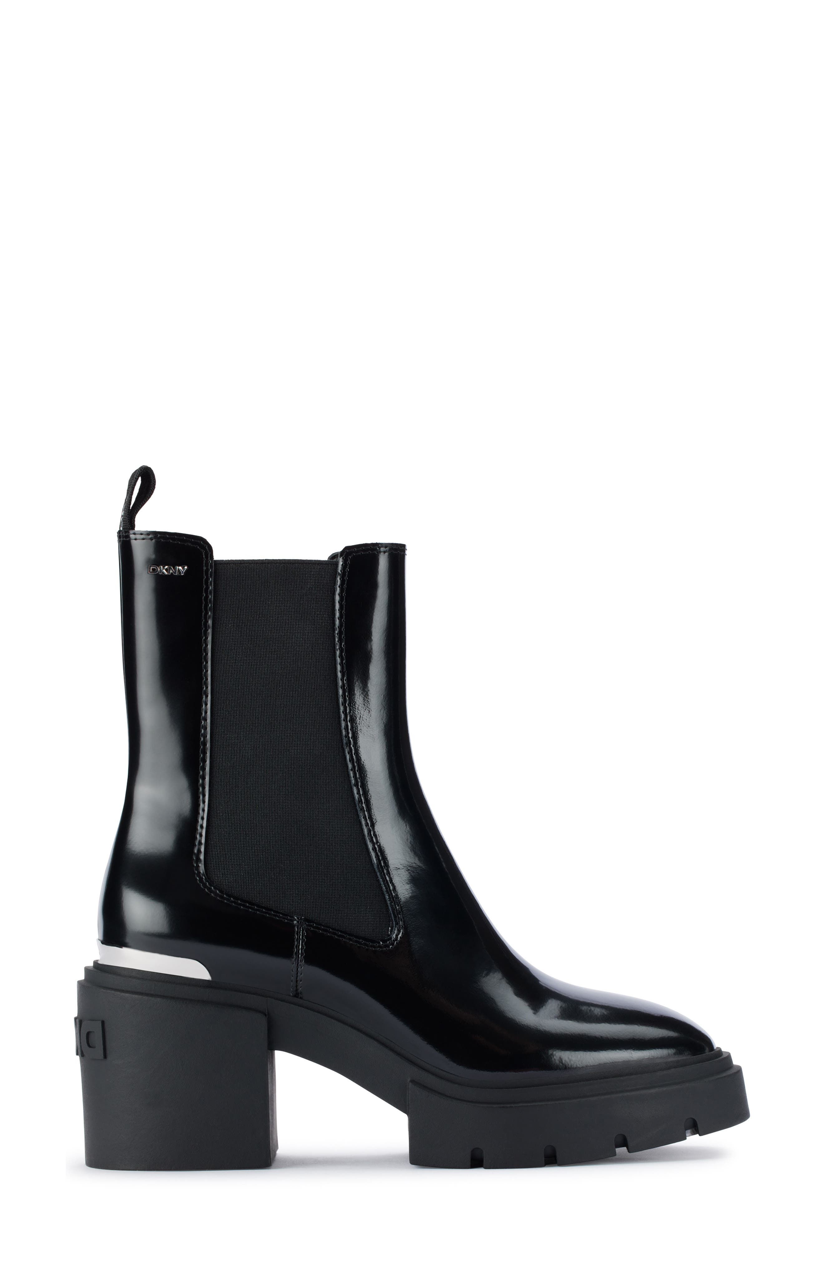 DKNY Thana Platform Chelsea Boot, Alternate, color, Black