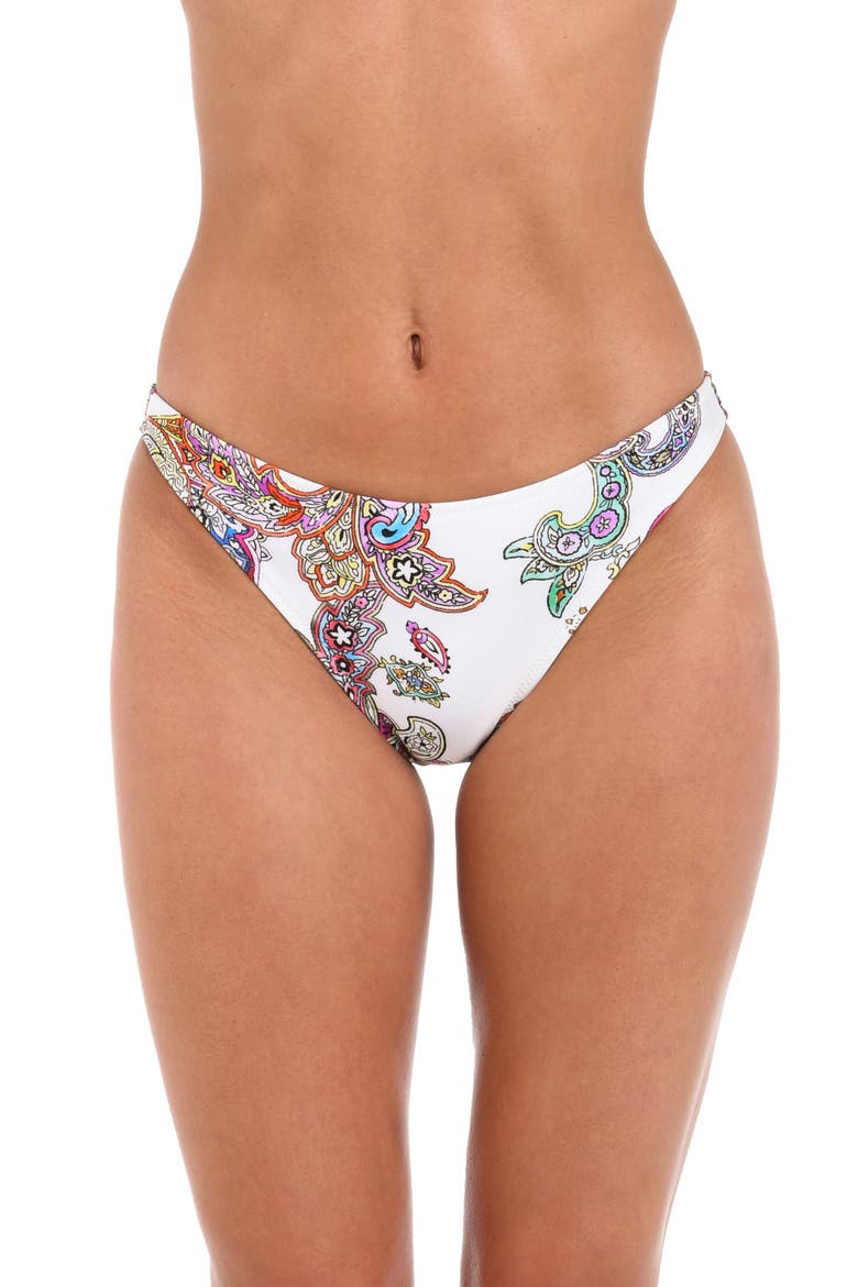 Jean Bright Paisley Scoop Bikini Bottoms, Main, color, MULTI