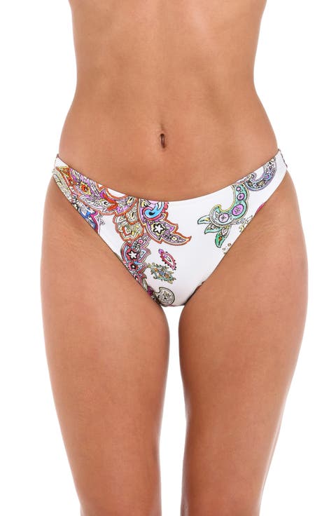 Jean Bright Paisley Scoop Bikini Bottoms