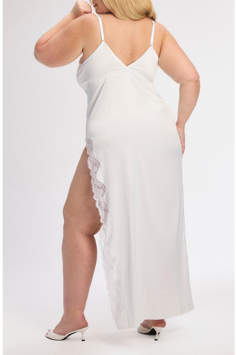 Nite Shade Maxi Nightgown, Alternate, color, HAZY WHITE