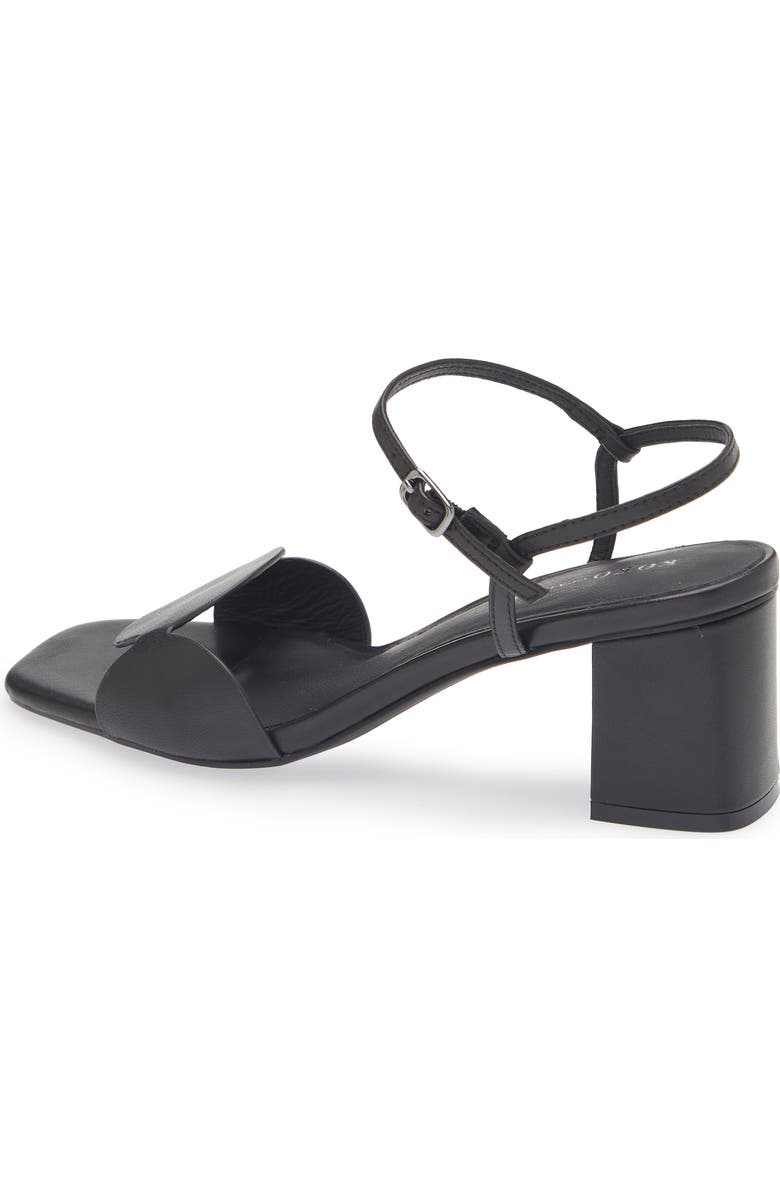 KOKO + PALENKI Sphere Ankle Strap Sandal, Alternate, color, Black Leather