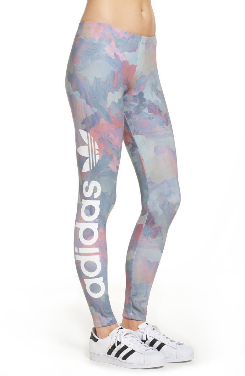 adidas Originals Logo Leggings, Alternate, color,