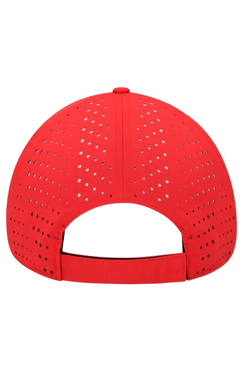 adidas Men's adidas Red New Jersey Devils Laser Perforated AEROREADY Adjustable Hat, Alternate, color, 