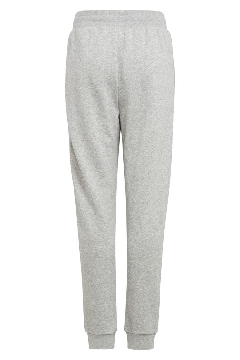 adidas Kids' Adicolor Joggers, Alternate, color, MEDIUM GREY HEATHER/ WHITE