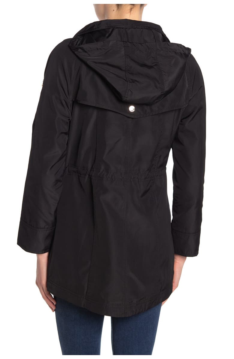 MICHAEL Michael Kors Missy Drawstring Waist Hooded Anorak, Alternate, color,