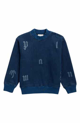Kids' Washed Lettering Crewneck Sweatshirt